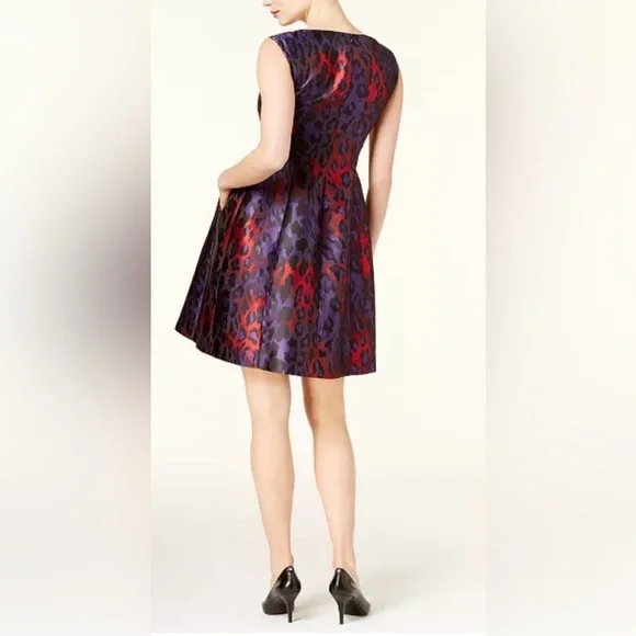 NWT Ann Klein Jacquard dress - Picture 2 of 9